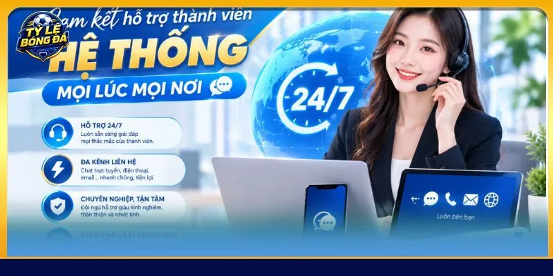 Cam kết hỗ trợ thành viên hệ thống mọi lúc mọi nơi